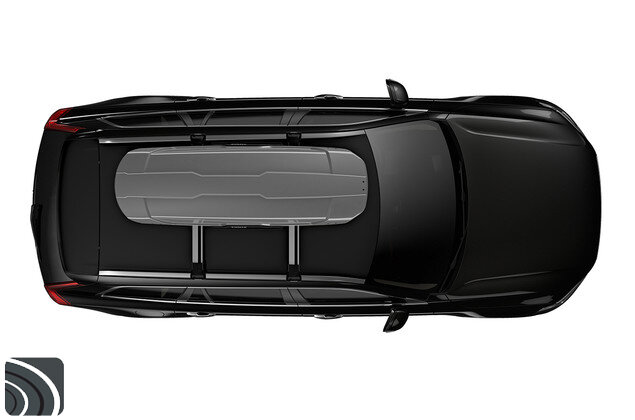 Thule Motion XT Sport Zwart op auto bovenzijde