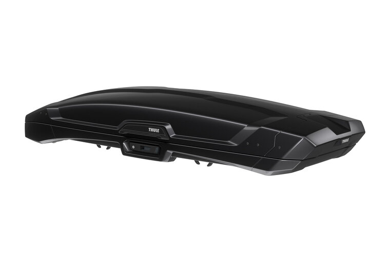 Thule Vector Alpine dakkoffer - Black Metallic - schuin achter