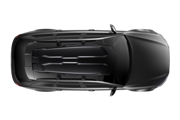 Thule Vector Alpine dakkoffer - Black Metallic - bovenzijde