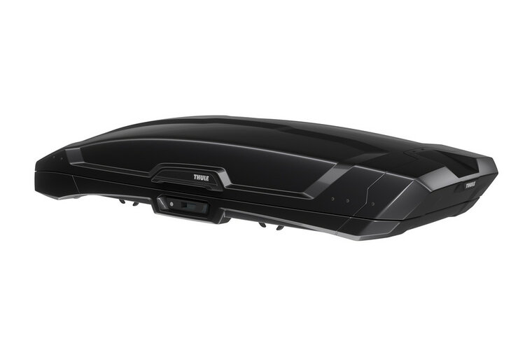 Thule Vector M dakkoffer - Black Metallic - schuin achter