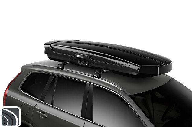 Thule Motion XT Alpine op auto - hoogglans zwart