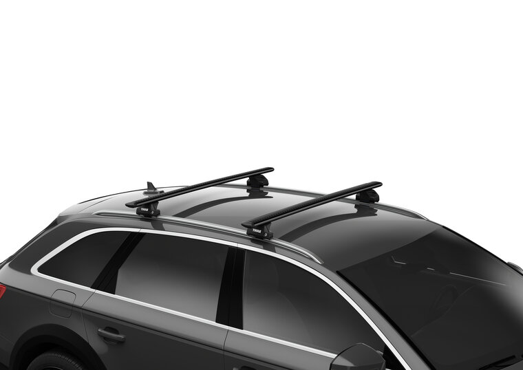 Thule WingBar Evo Black | Porsche Taycan Cross Turismo op dak