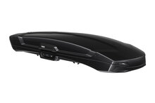 Thule Vector Alpine dakkoffer - Black Metallic - schuin voor