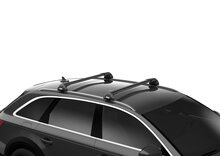 Thule dakdragers BMW X2 vanaf 2024 met ge&iuml;ntegreerde dakrails | WingBar Edge Black op auto